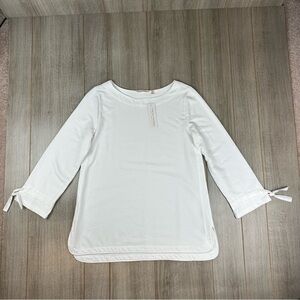 Soft Surroundings Fortunella Tunic Women’s M (10-12) White NEW